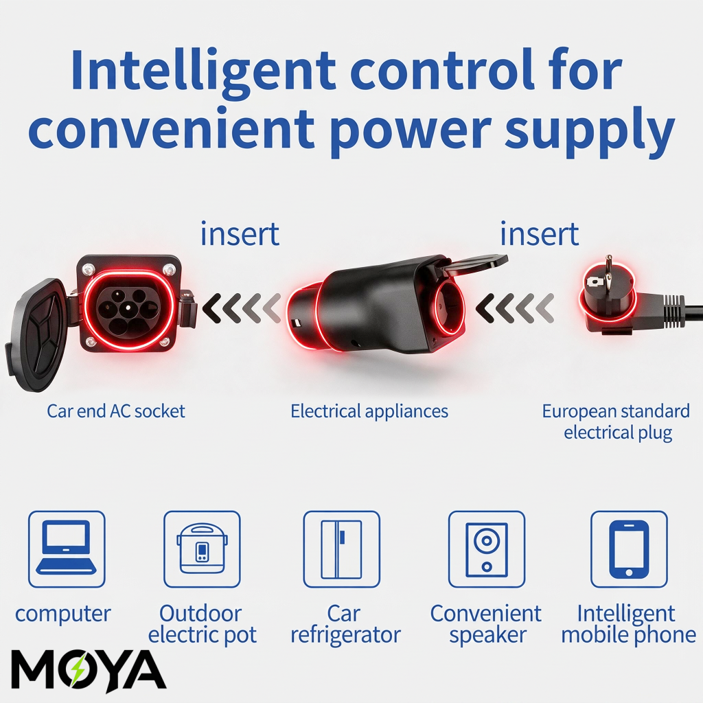 Type 2 V2L Discharger for Electric Vehicles for Discharging as Emergency Power