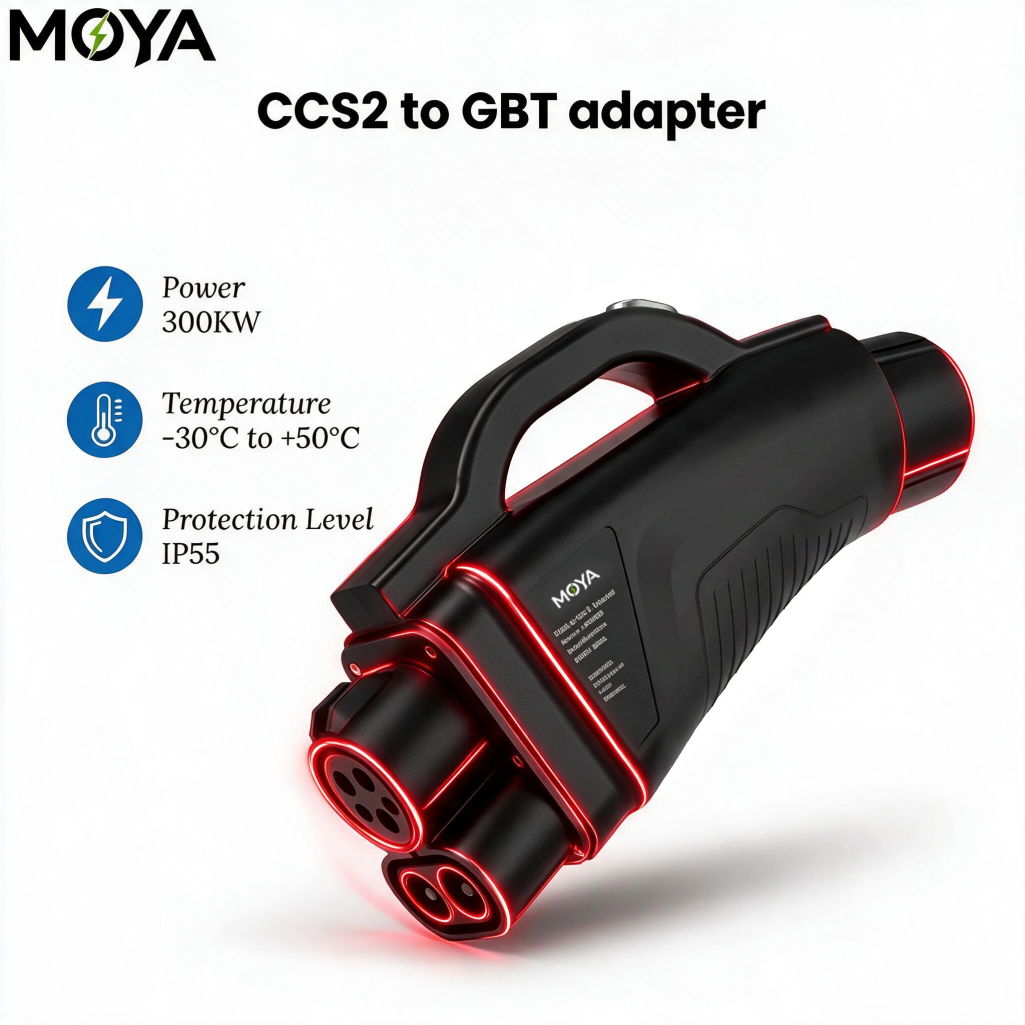 CCS2 to GB/T Adapter for EV Fast Charging, 300A 1000V Connector