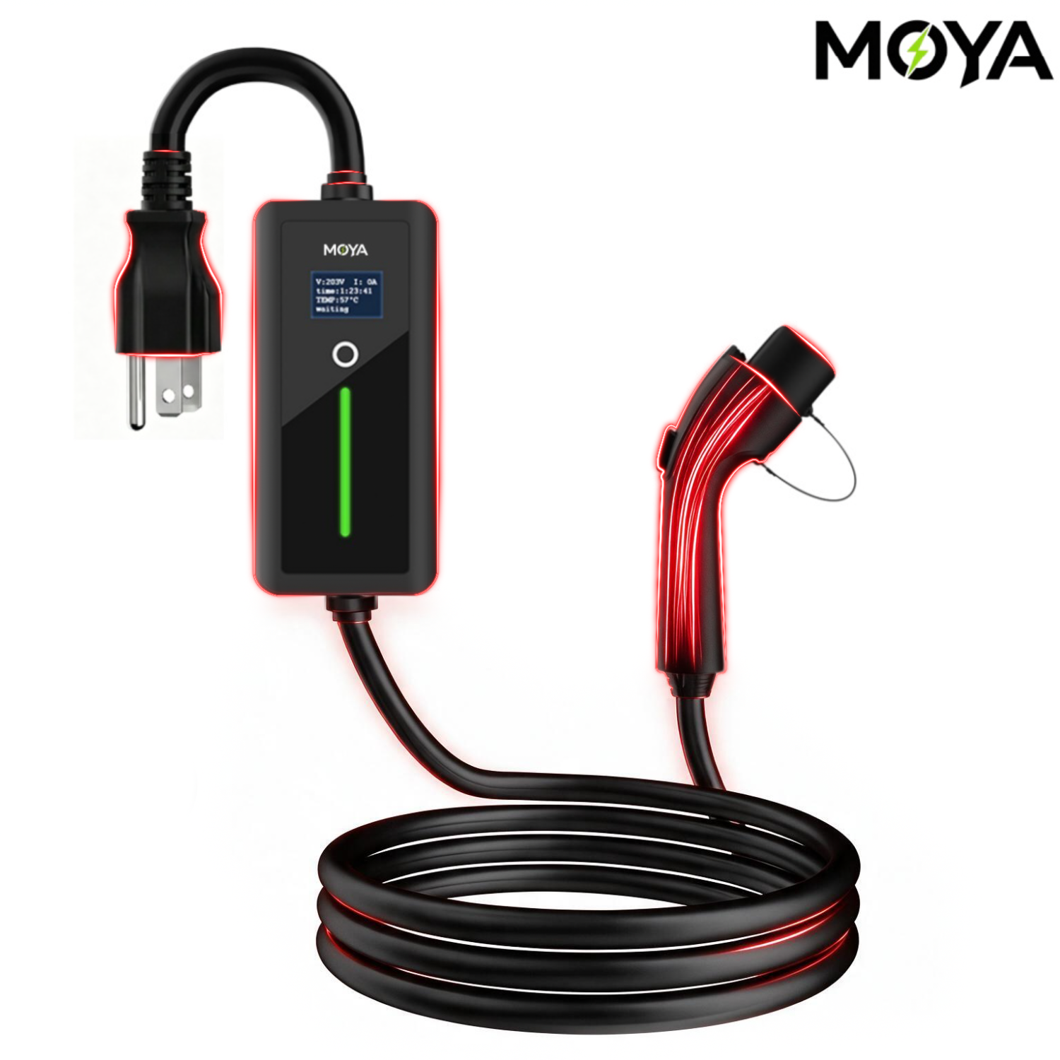 New Portable GBT EV Charger with NEMA 5-15 Plug 15A Adjustable Level 1 EVSE 3.5kW for Chinese Cars