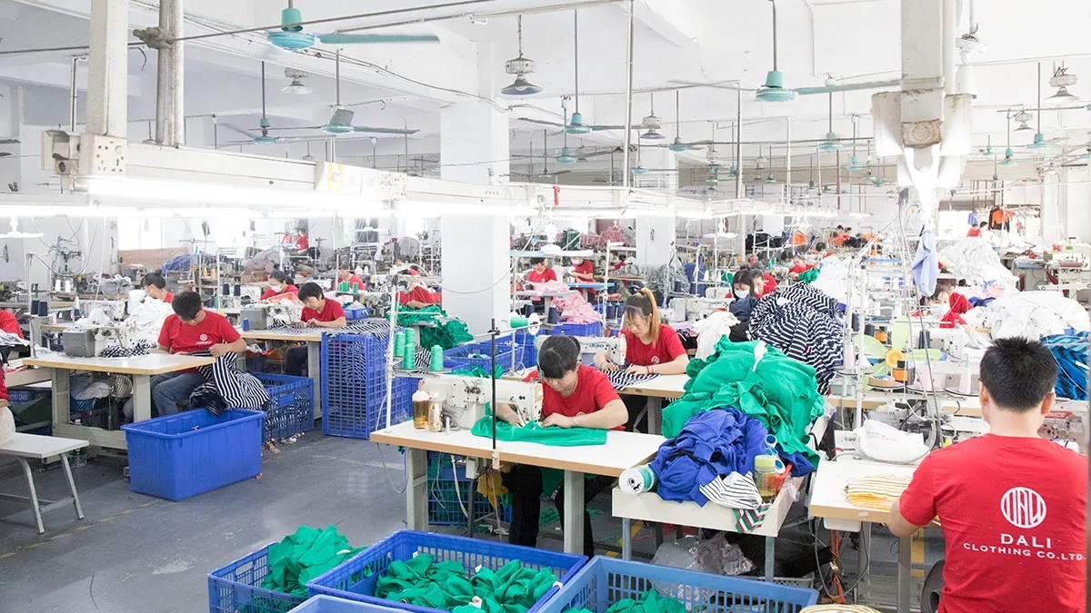 Dongguan DaLi Clothing garment production factory in China