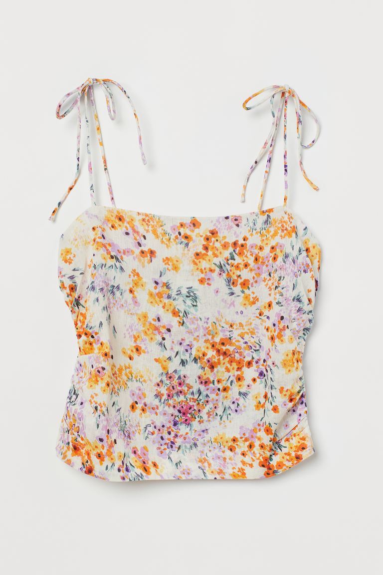 Draped strappy top