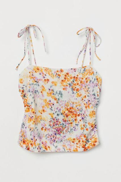 Draped strappy top