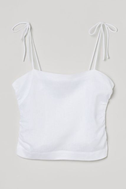 Draped strappy top
