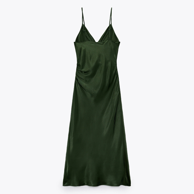 Draped camisole dress