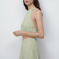 Flowing joggers & flowing halter top