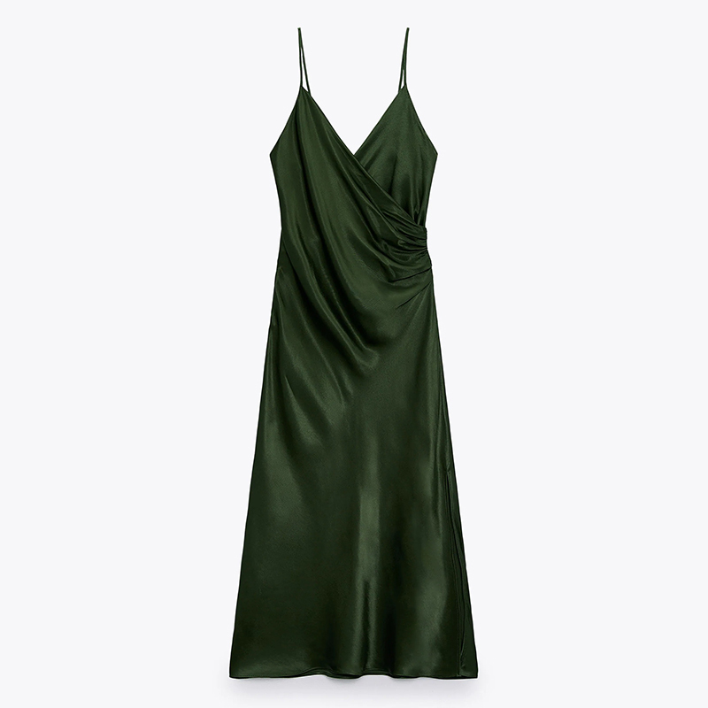 Draped camisole dress
