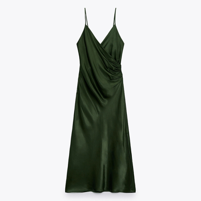 Draped camisole dress