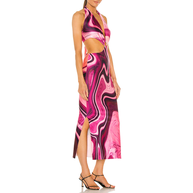 Printed maxi dress
