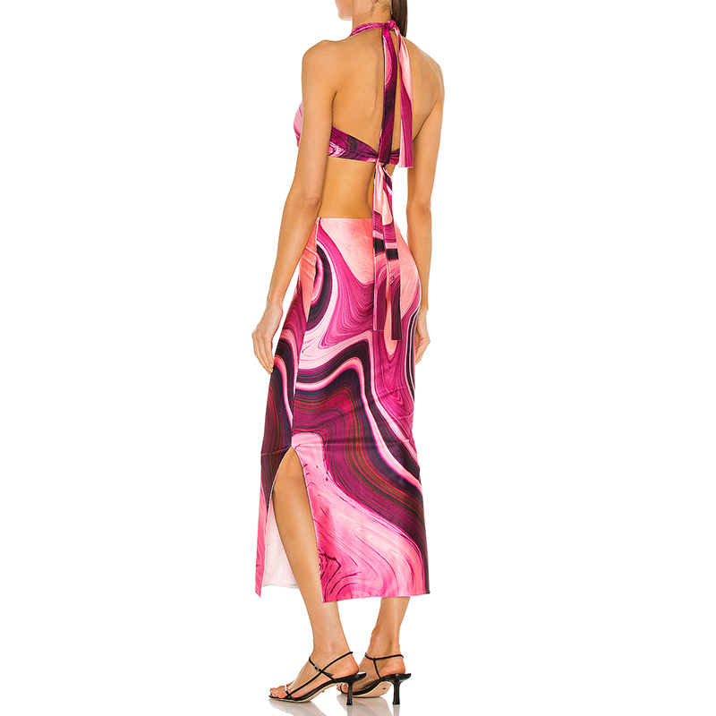 Printed maxi dress