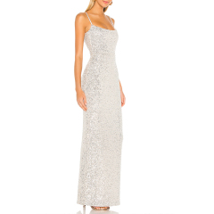 Sling Sequined Prom Dress