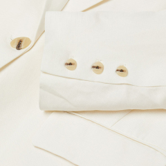 Oversized linen-blend jacket