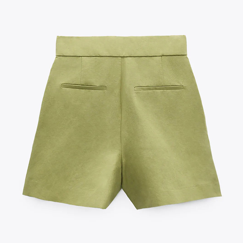 Bermuda shorts with linen