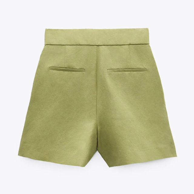 Bermuda shorts with linen