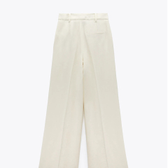 Masculine wide-leg trousers