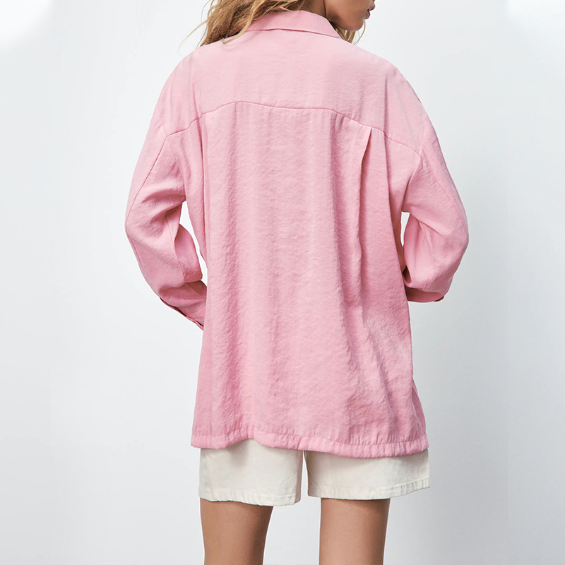 Oversized fringed shirt