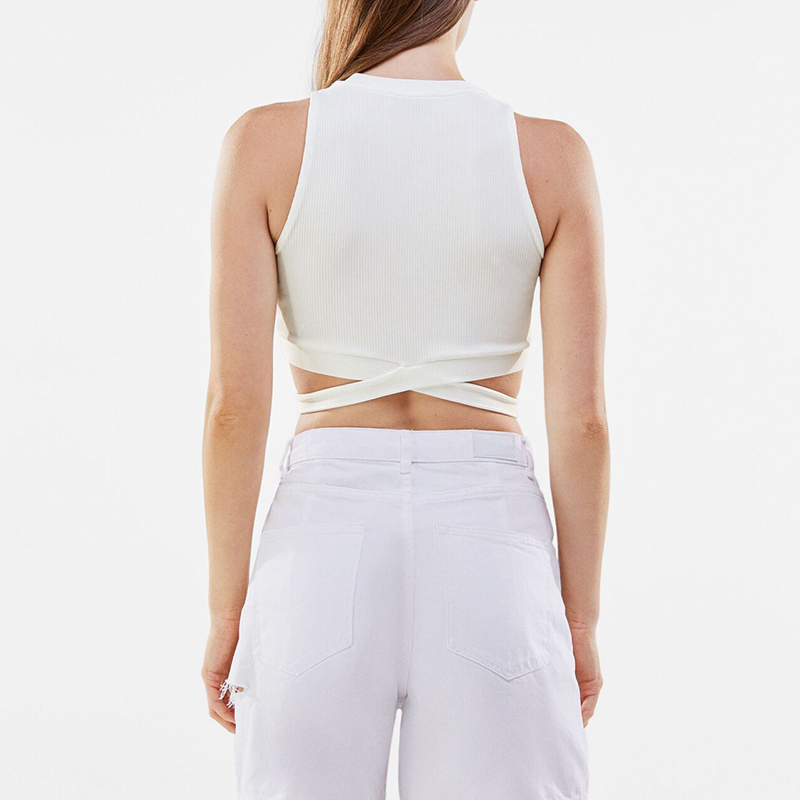 Cutout ribbed top