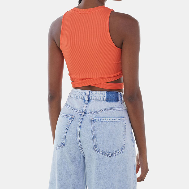 Cutout ribbed top