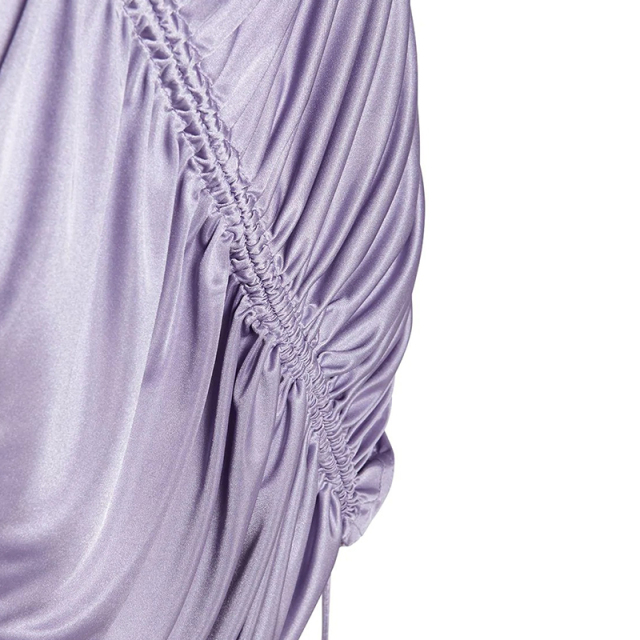 Satin knit mini dress