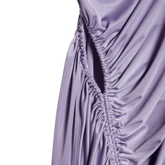 Satin knit mini dress