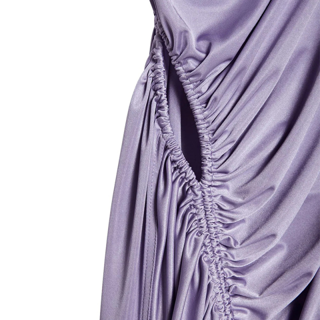 Satin knit mini dress