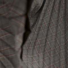 Pleated plaid skirt