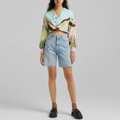 Landscape print sweater