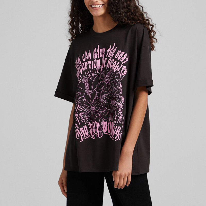 Printed short-sleeved T-shirt