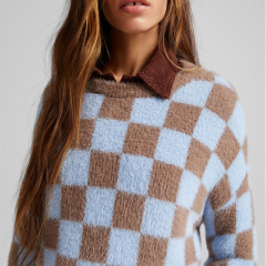 Check sweater