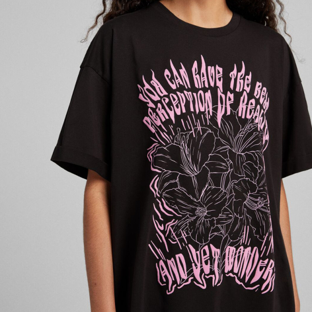 Printed short-sleeved T-shirt