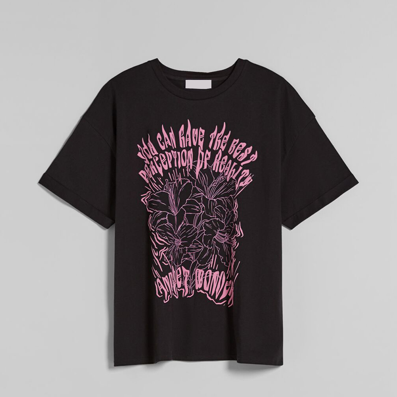 Printed short-sleeved T-shirt