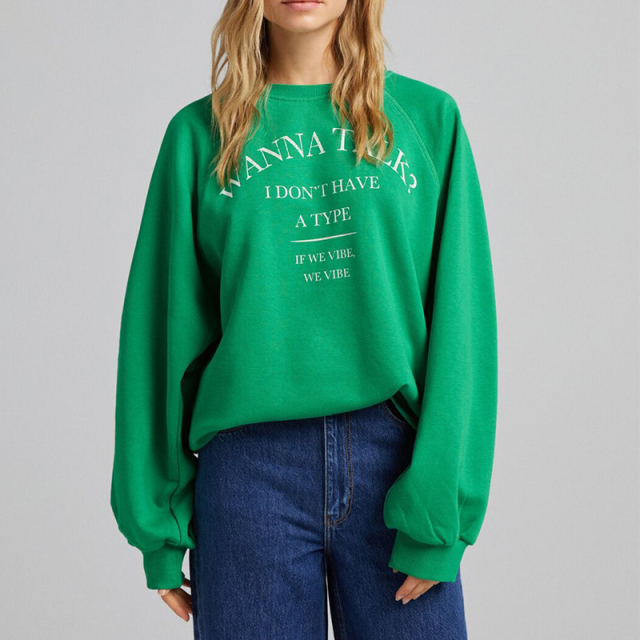 Oversized printed sweatshirt