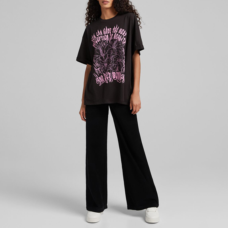 Printed short-sleeved T-shirt