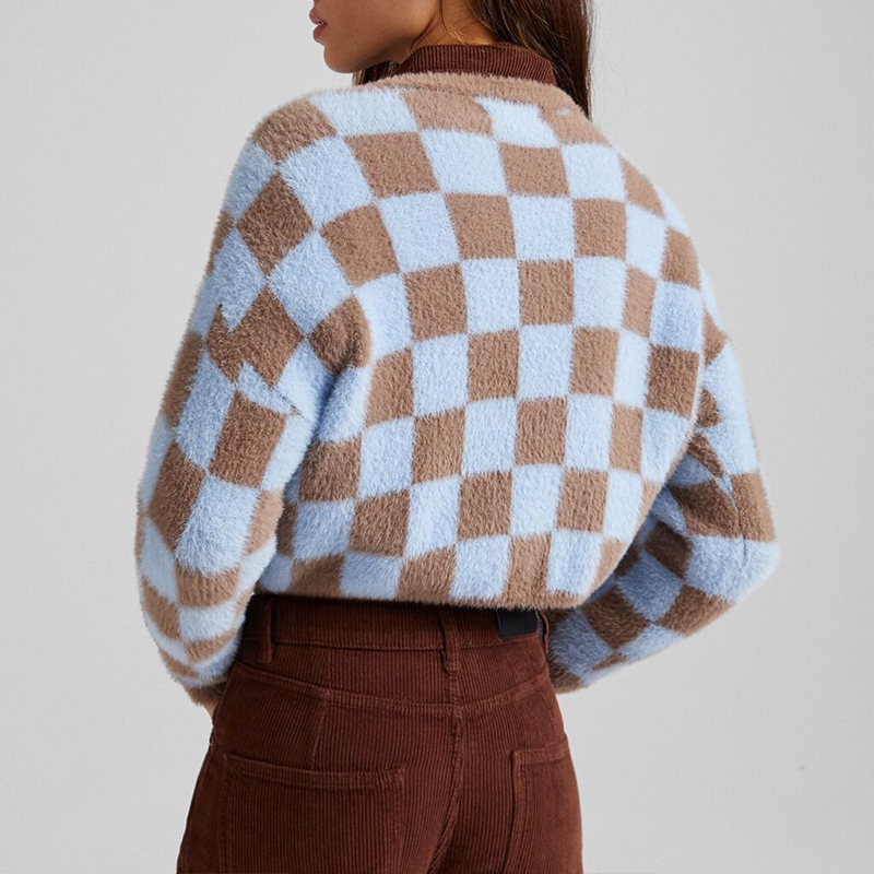 Check sweater