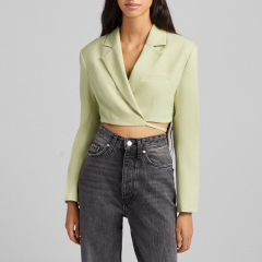 Short blazer with straps