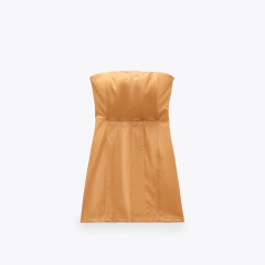Faux leather dress