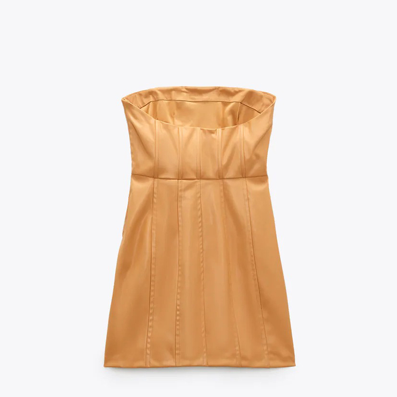 Faux leather dress