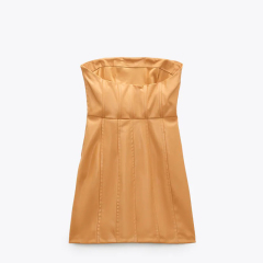 Faux leather dress