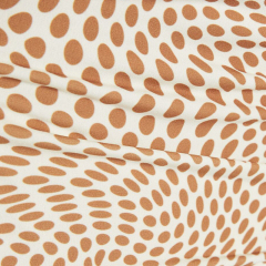 Printed pleated midi dress