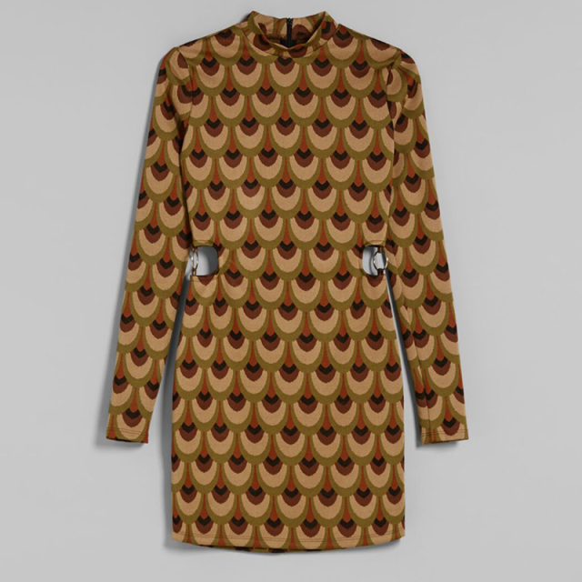 Jacquard mini dress