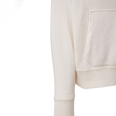 Cashmere hooded sweatshirt