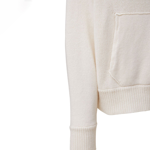 Cashmere hooded sweatshirt