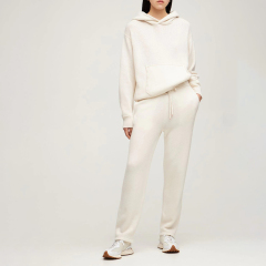 Cashmere hooded sweatshirt