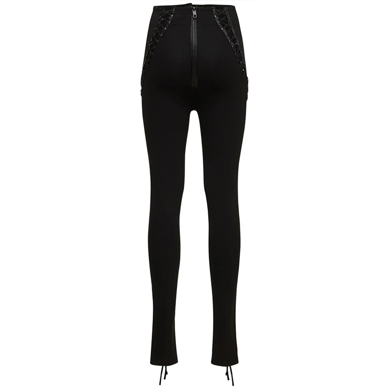 Lace-up pants