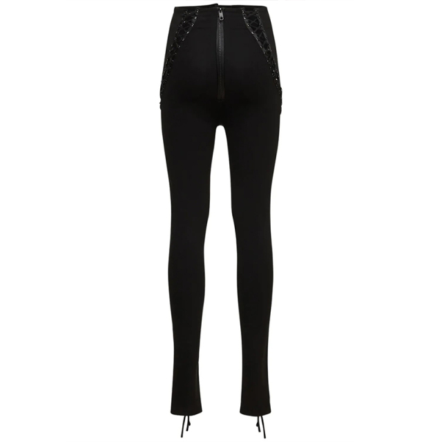 Lace-up pants