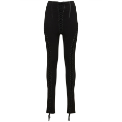 Lace-up pants