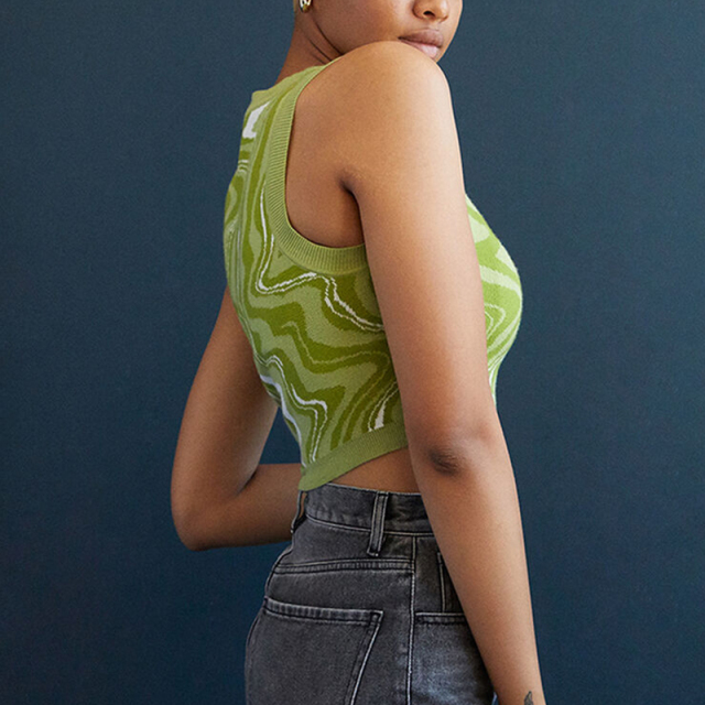 High Neck Sweater Tank Top