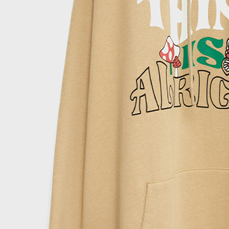 Oversized hooded sweatshirt