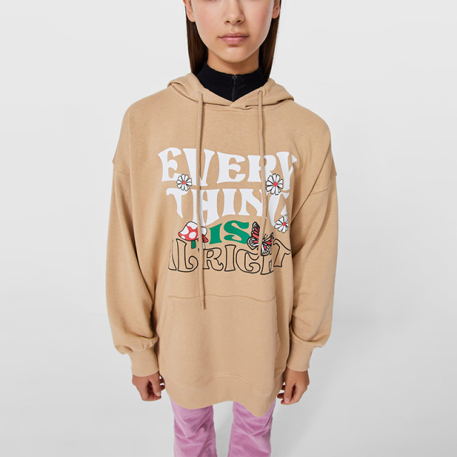 Oversized hooded sweatshirt