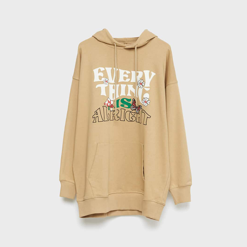 Oversized hooded sweatshirt