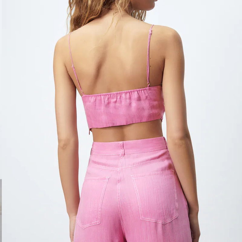 Drape short top
